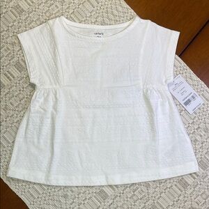 Carter's Girl’s White Top Size 24M